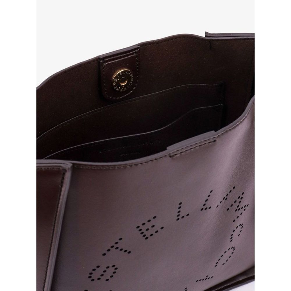 STELLA MCCARTNEY Stella Logo Woman Brown Shoulder Bags - Picture 4 of 4